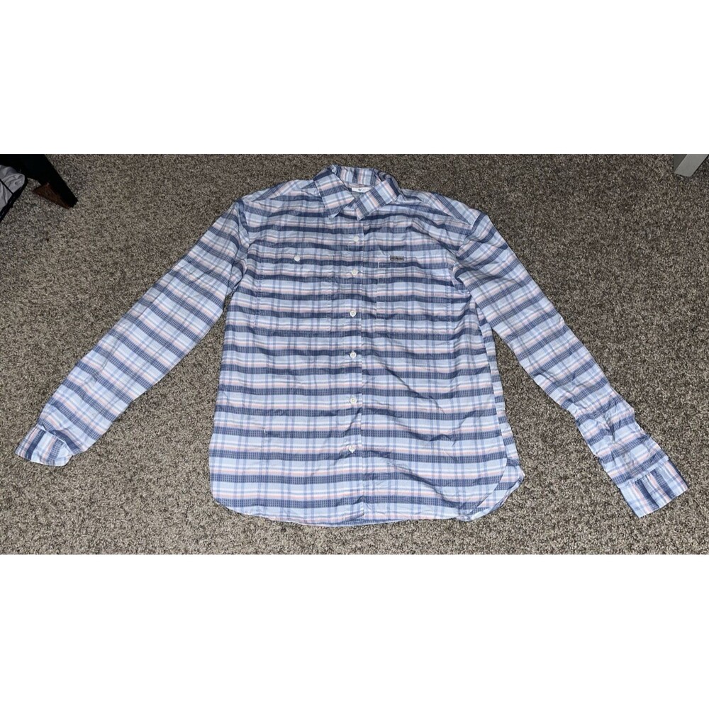 Columbia Sun Protection Shirt Pliad Blue/Pink/White Size S